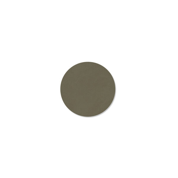 Circle Glass Mat 10cm - Army Green