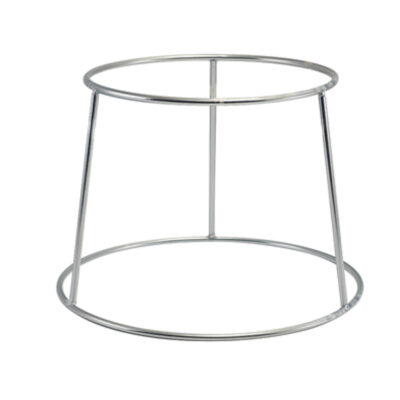Silver Anti-Slip Round Buffet Riser