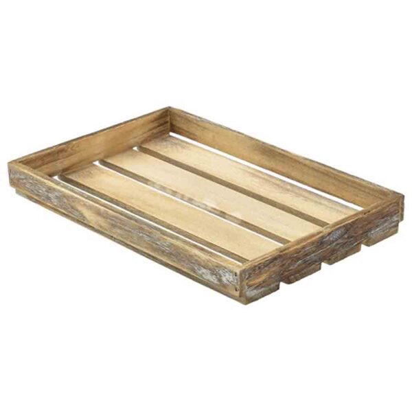 Wooden Crate - Dark Rustic 35x23x4cm