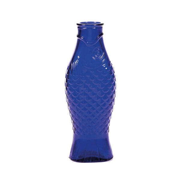 Bottle Cobalt Fish & Fish 10.6x7.5x29cm