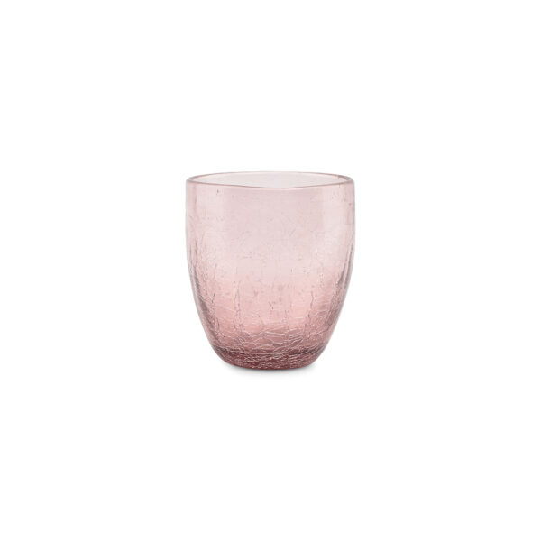 Glass 25cl - Pink Crackle