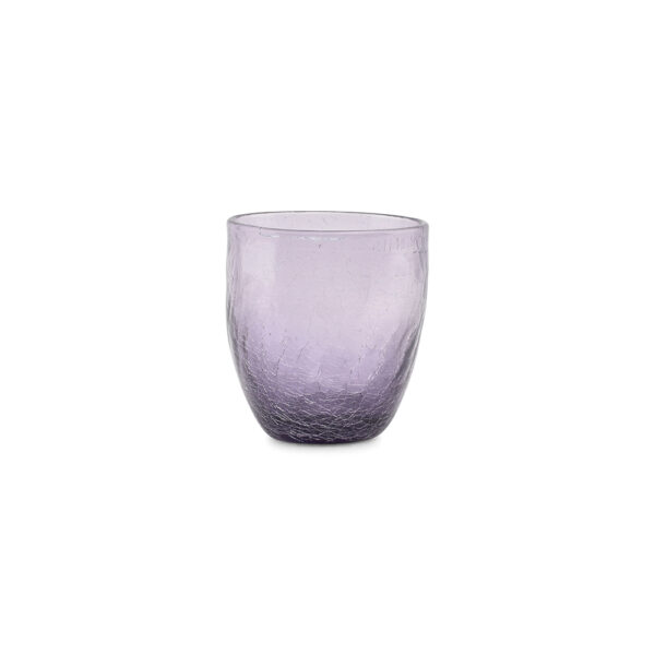Glass 25cl - Purple Crackle