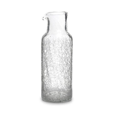 Glass Carafe 110cl - Crackle
