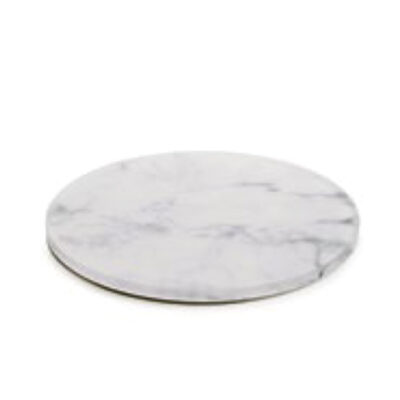 En Scene Round Tray 20cm - Nacryl White Marble