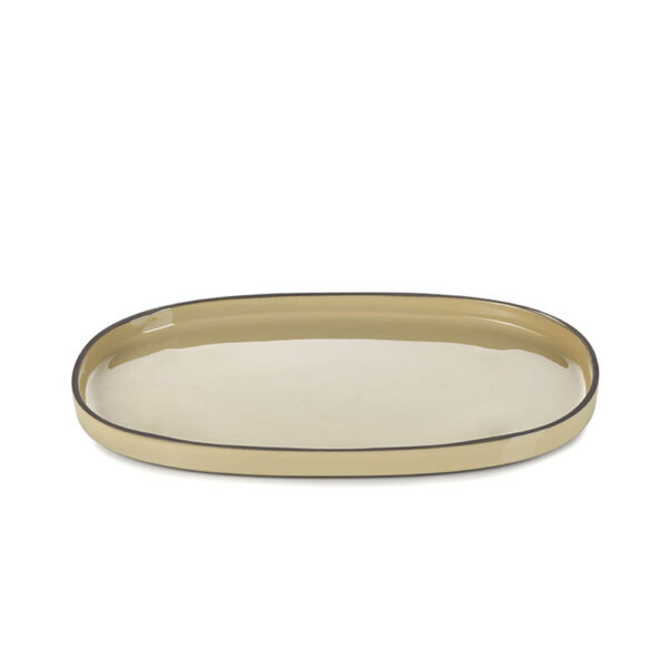 Caractere Oval Plate 35.5x21.8cm - Nutmeg