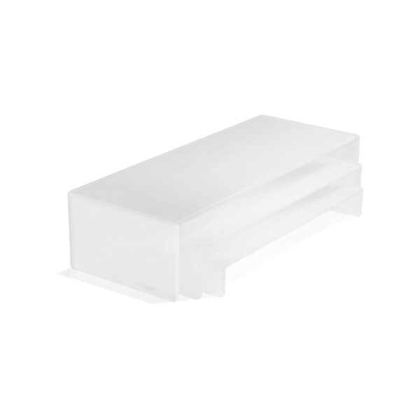 Stackable Riser 39.5x19.5x5cm(h) - Nacryl White