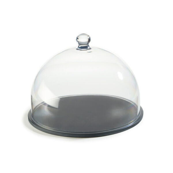 Round Tray w/Groove 30cm - Nacryl Anthracite