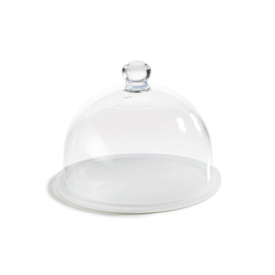 Round Tray with Groove - White 30cm