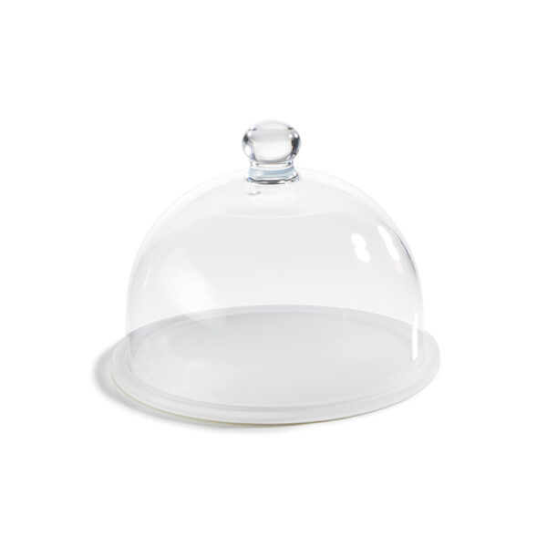 Round Tray with Groove - White 30cm