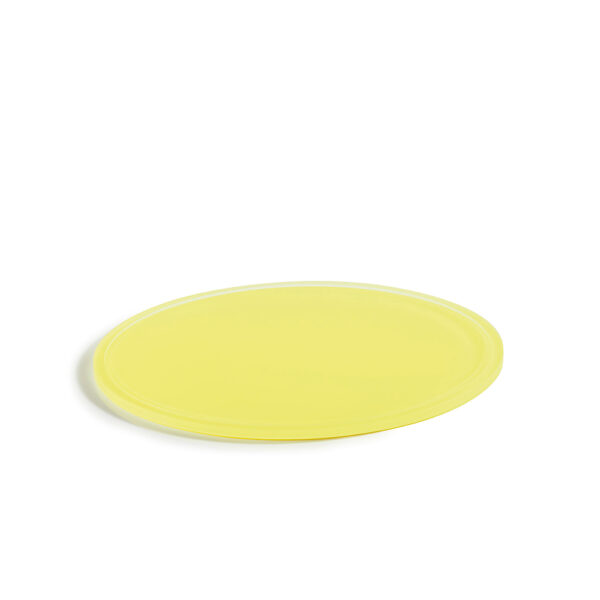 Round Tray with Groove - Lemon 33cm
