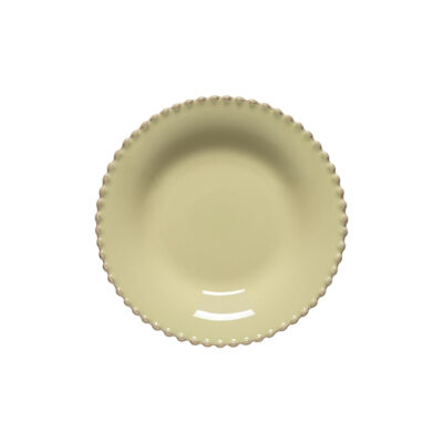 Pearl Deep Round Plate 24cm - Lilly Green
