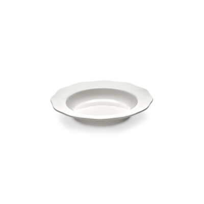 Pasta Plate White Silhouette 22x3.6cm(h)