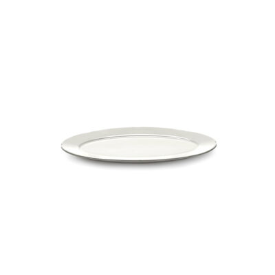 Oval Plate S White Silhouette 18.5x10cm