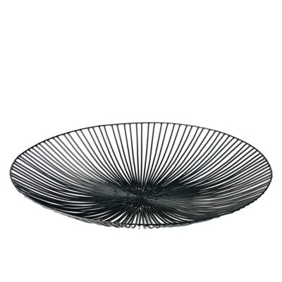 Flat Edo Basket 50x7cm(h) - Black