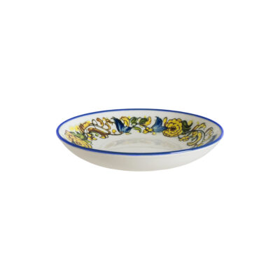 Albufera Mid White Bloom Deep Plate 23cm 1000cc