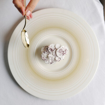 Ripple Gold Plate 28cm