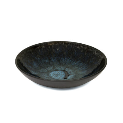 Seventies Deep Plate 24cm - Black/Blue