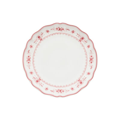 Vila Dinner Plate 27cm- White/Red