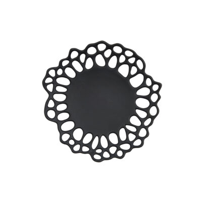 Ethereal Plate 22x22x3cm(h) - Matt Black