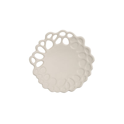 Organic Mini Plate 13x13x2cm(h) - Matt White