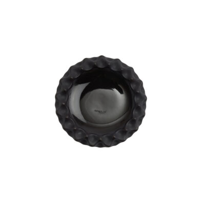 Lava S Deep Plate 14x14x4cm(h) - Gloss Black