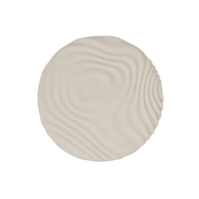 Dune Plate L 24x2cm(h) - Matt White