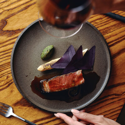 Chamotte Plate 21cm - Black