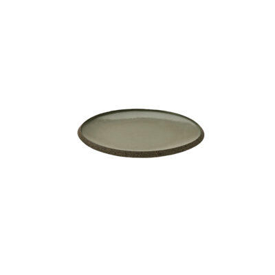 Chamotte Plate 21cm - Heath Green