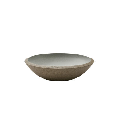 Chamotte Bowl 22x5.8cm(h) - Light Grey