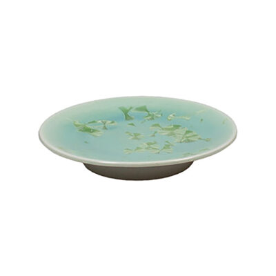 Crystal Side Plate Green 14cm