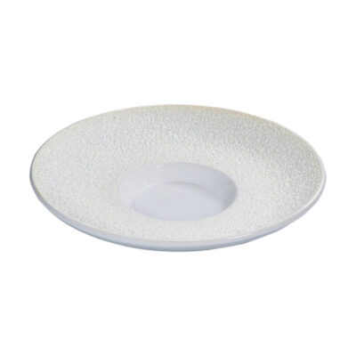 Vulcanic Plate Small Centre 28cm - White