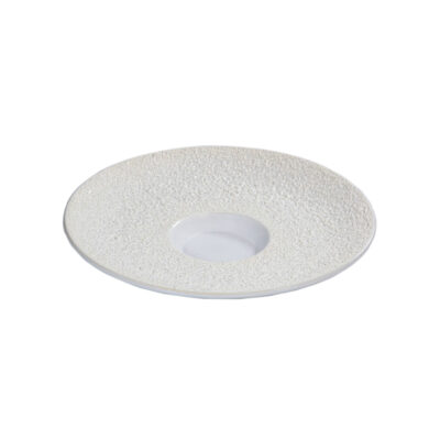 Vulcanic Plate Small Centre 25cm - White