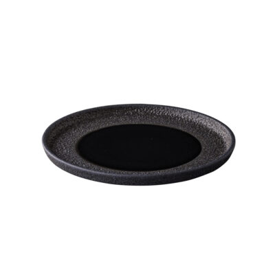 Vulcanic Dessert Plate 22cm - Black