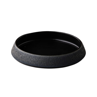 Vulcanic Conical Plate 20x3.7cm - Black