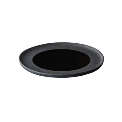 Vulcanic Dinner Plate 28cm - Black