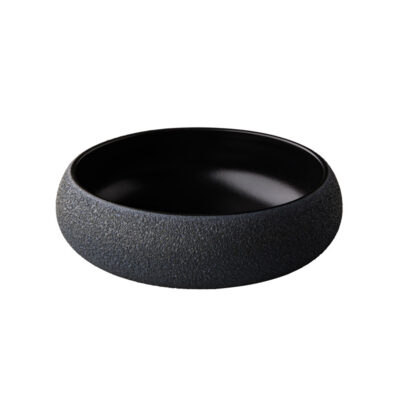 Vulcanic Deep Plate 19.5x6.7cm - Black