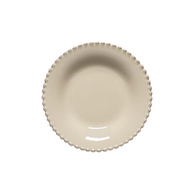 Pearl Deep Round Plate 24cm - Cream