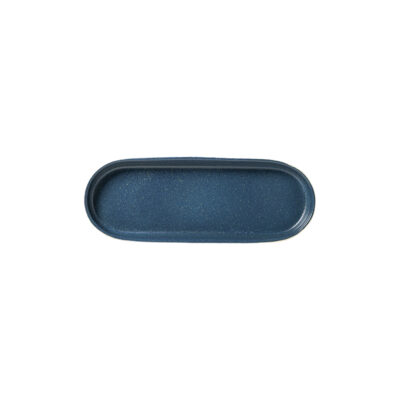 Notos Oval Tray 25cm - Pitch Blue