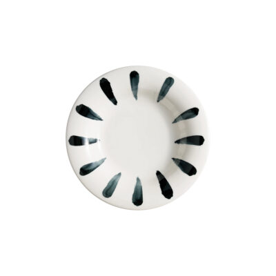Lavis Black Albus Deep Plate 23cm 330cc