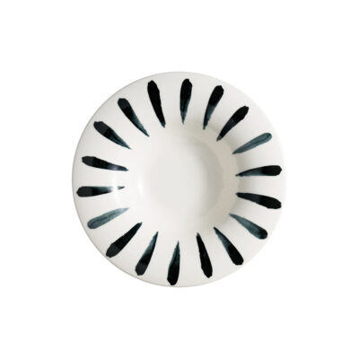 Lavis Black Albus Deep Plate 28cm 490cc