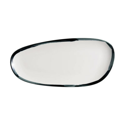 Lavis Black Vago Rectangular Plate 36cm