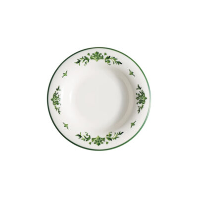 Lavis Green Albus Deep Plate 23cm 330cc