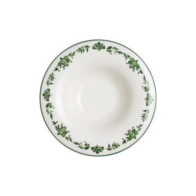 Lavis Green Albus Deep Plate 28cm 490cc