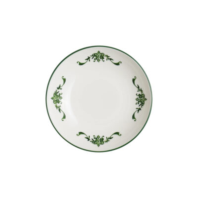 Lavis Green Bloom Deep Plate 25cm 1300cc