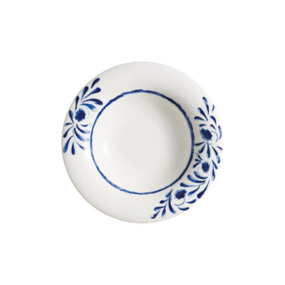 Lavis Blue Albus Deep Plate 27cm 500cc