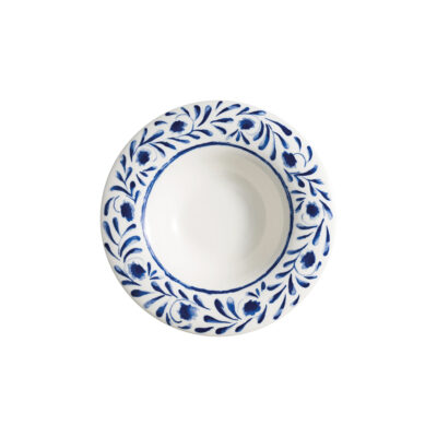 Lavis Blue Albus Deep Plate 28cm 490cc