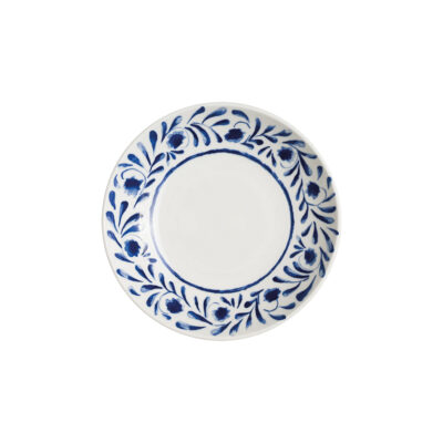 Lavis Blue Bloom Deep Plate 25cm 1300cc