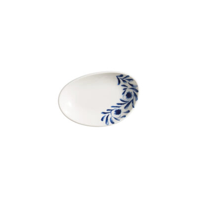 Lavis Blue Vago Oval Plate 12x8cm